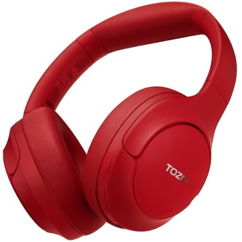 TOZO HT3 Hybrid Noise Cancelling Wireless Headphones, 90H Over Ear Headset