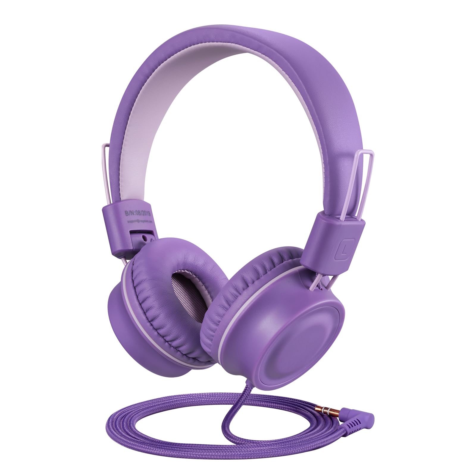iRAG J01 Kids Headphones Wired On-Ear Foldable 3.5mm Jack Cord, Ocean Blue
