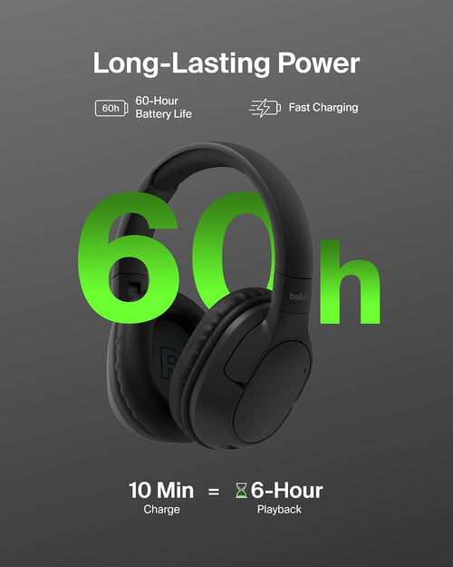 Belkin SoundForm Surround Wireless Over-Ear Headphones