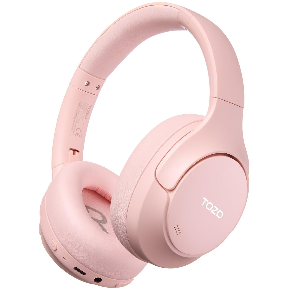TOZO HT3 Hybrid Noise Cancelling Wireless Headphones, 90H Over Ear Headset