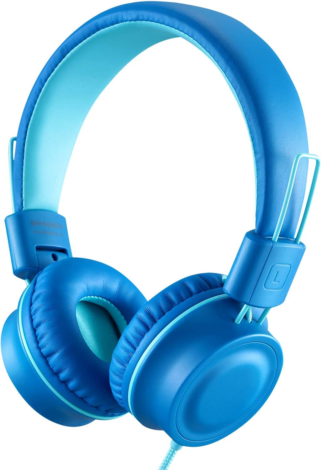 iRAG J01 Kids Headphones Wired On-Ear Foldable 3.5mm Jack Cord, Ocean Blue