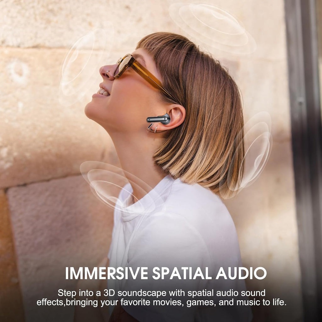 Active Noise Cancelling Ear Buds Wireless Earbuds HiFi Sound 60H Playtime