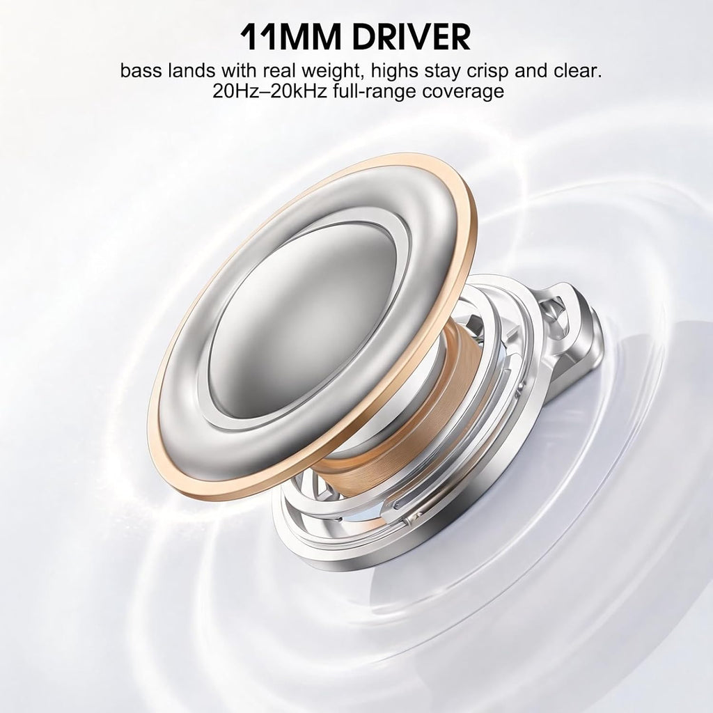 Active Noise Cancelling Ear Buds Wireless Earbuds HiFi Sound 60H Playtime