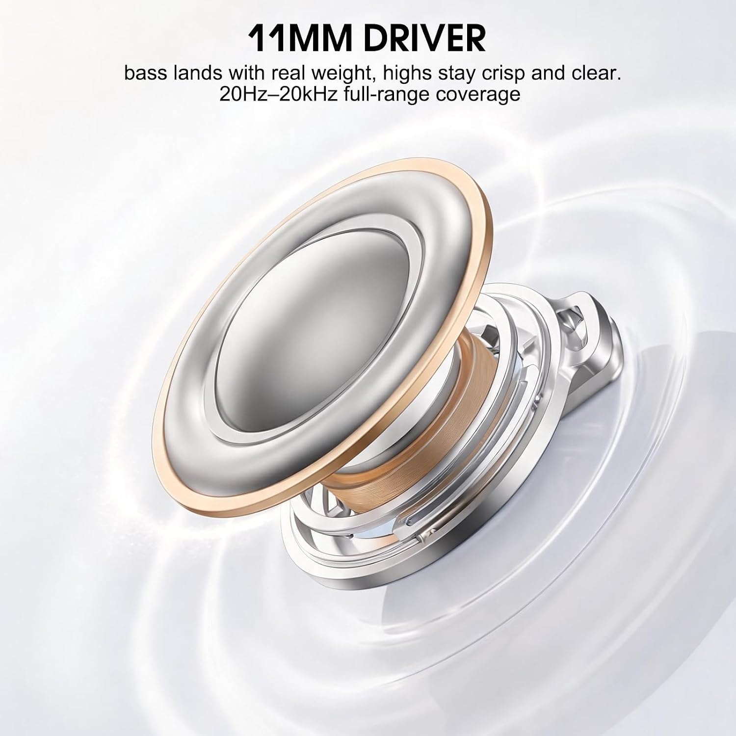 Active Noise Cancelling Ear Buds Wireless Earbuds HiFi Sound 60H Playtime