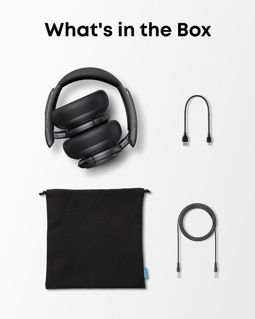 Soundcore by Anker Q30 Hybrid Active Noise Cancelling Headphones, Black